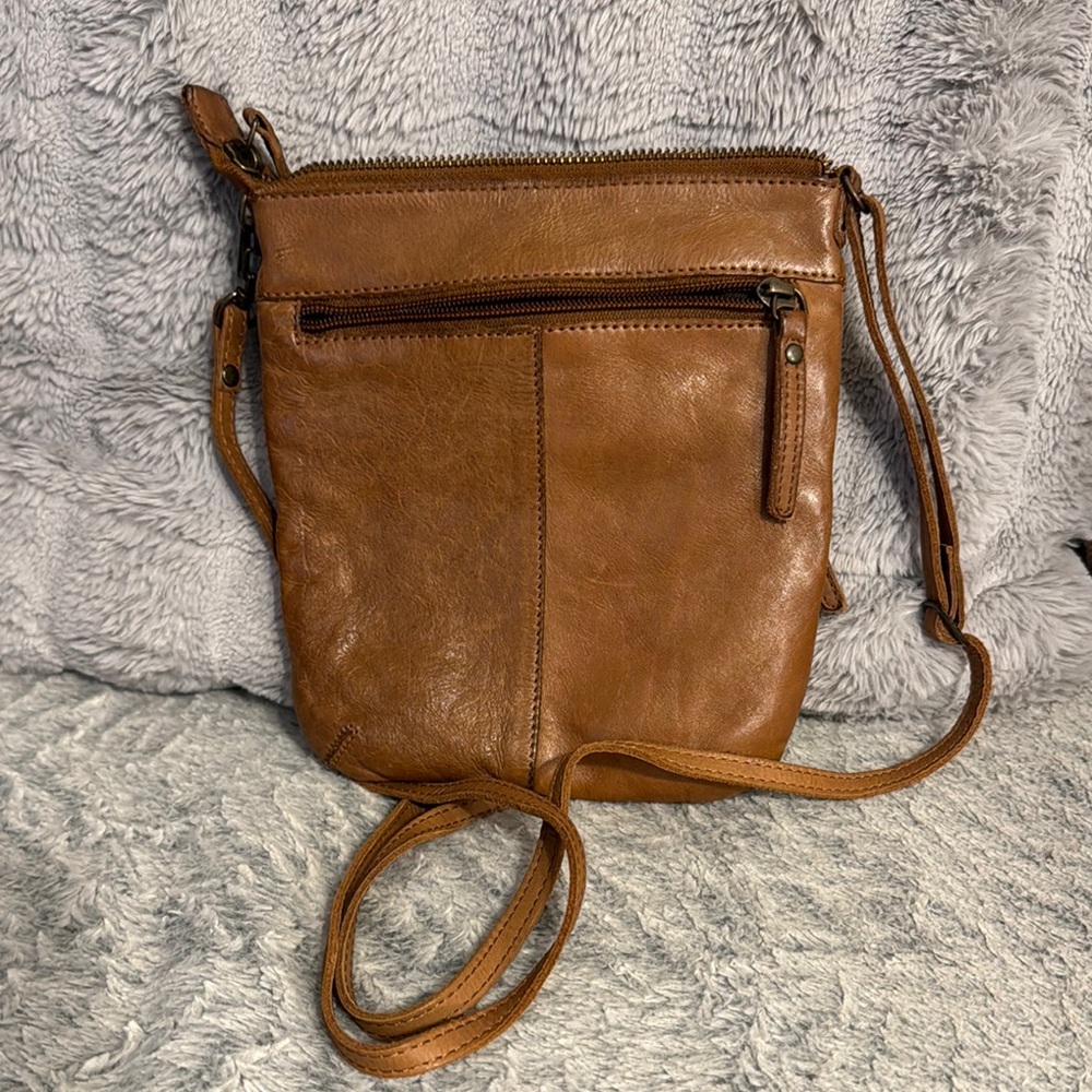 Brown Leather Crossbody Bag - Picture 2 of 4